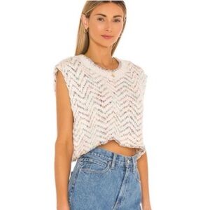 XS - NWOT - Free People - Lucky Knit Cropped Vest Tank
